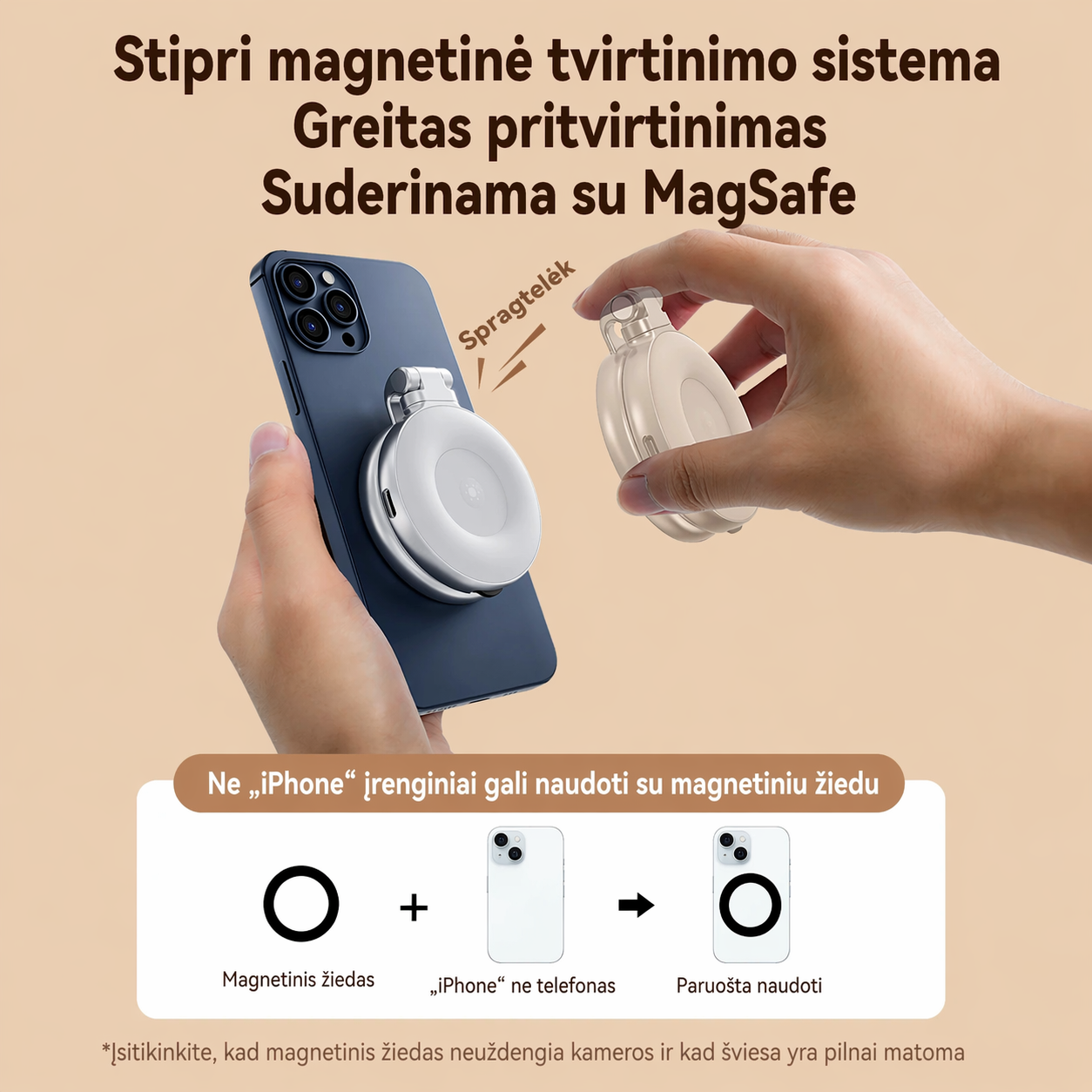 TELESIN Magnetinis Išmaniojo Telefono Apšvietimas – Jūsų Kadrų Kokybės Paslaptis!