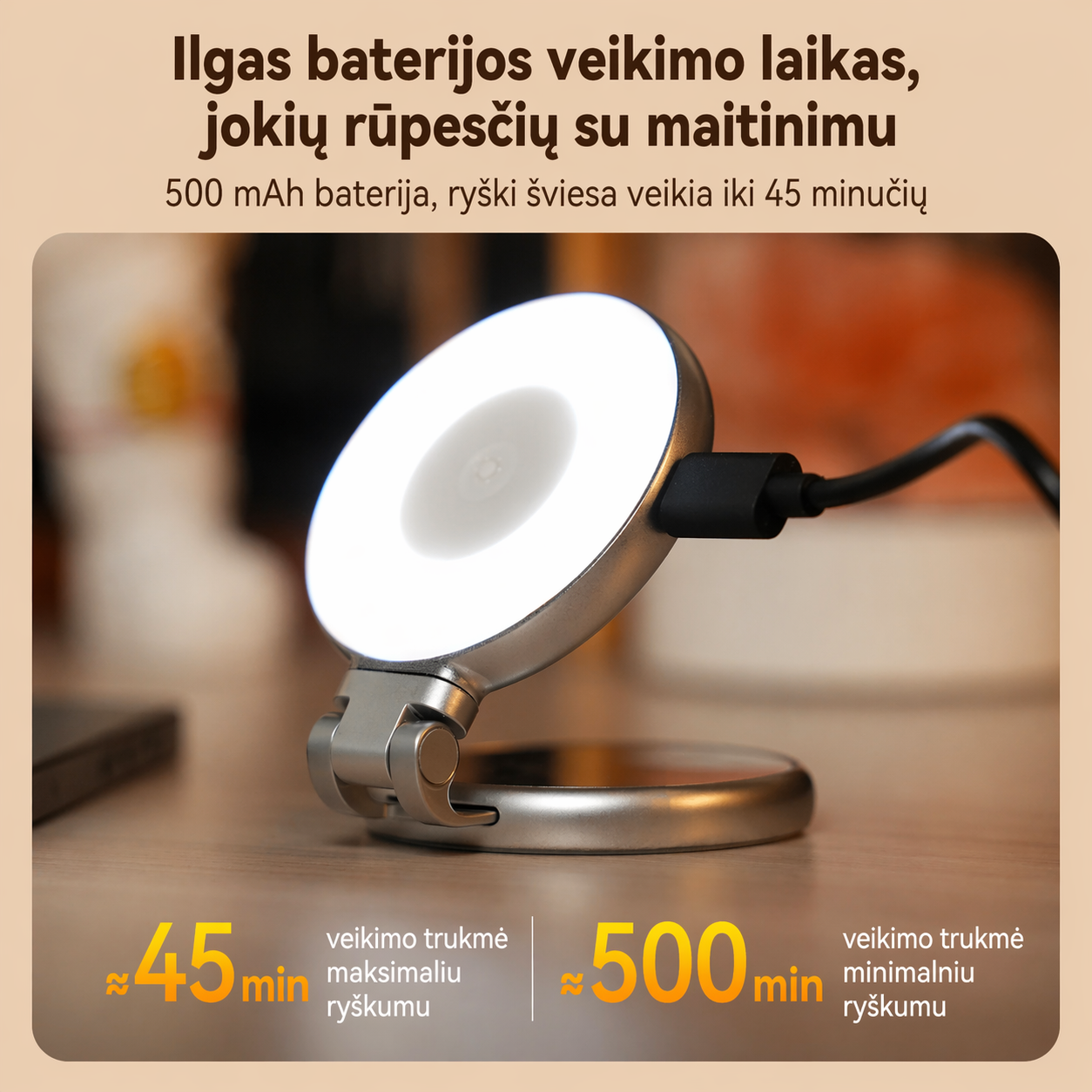 TELESIN Magnetinis Išmaniojo Telefono Apšvietimas – Jūsų Kadrų Kokybės Paslaptis!