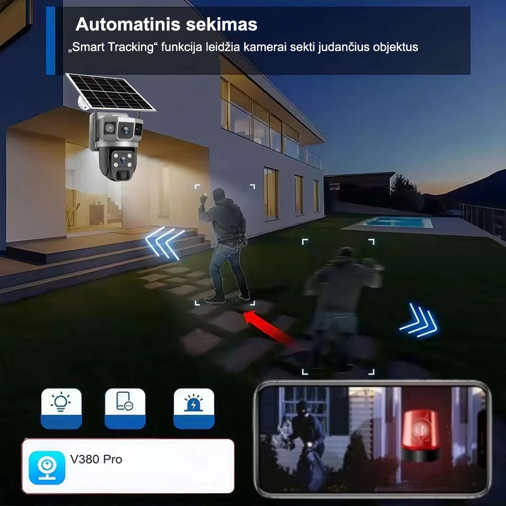 Belaidė 4G kamera su signalizacija