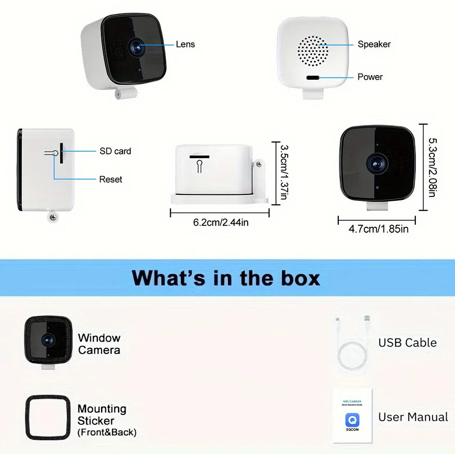 išmanioji Wi-Fi kamera + 64GB atminties kortelė dovanų