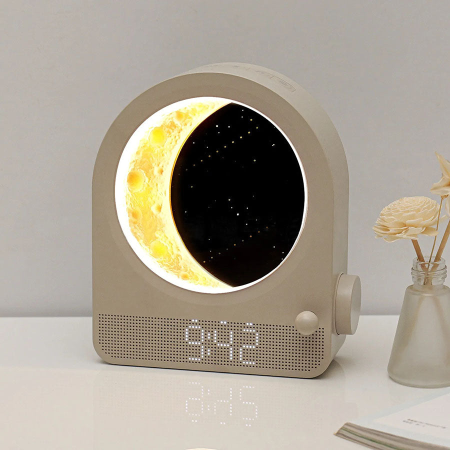 "Moon" elektrinis laikodis- žadintuvas