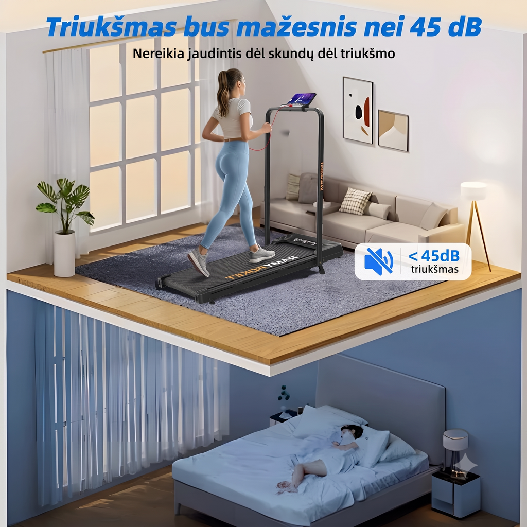 Bėgimo - ėjimo takelis 12cm ikalnė!