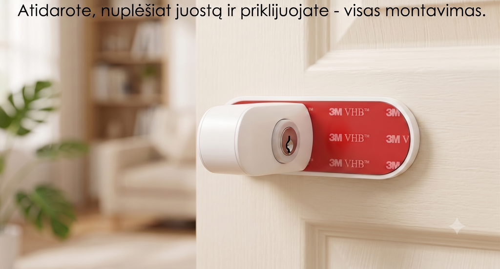 Privatumas per 3 minutes: užraktas, kuris saugo jūsų asmeninę erdvę ir ramybę
