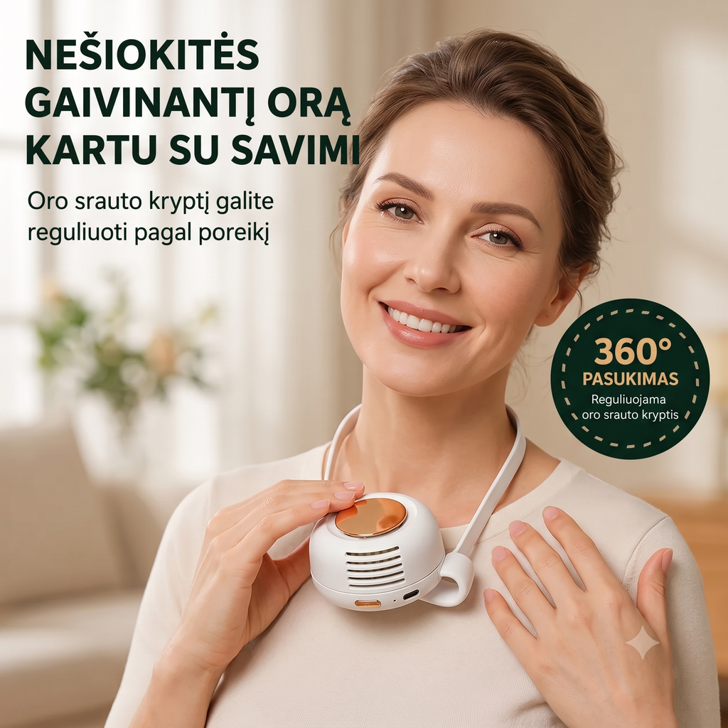 Mini Nešiojamas Ventiliatorius