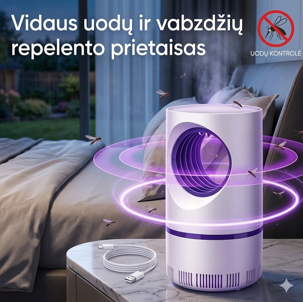 Uodų naikinimo lempa
