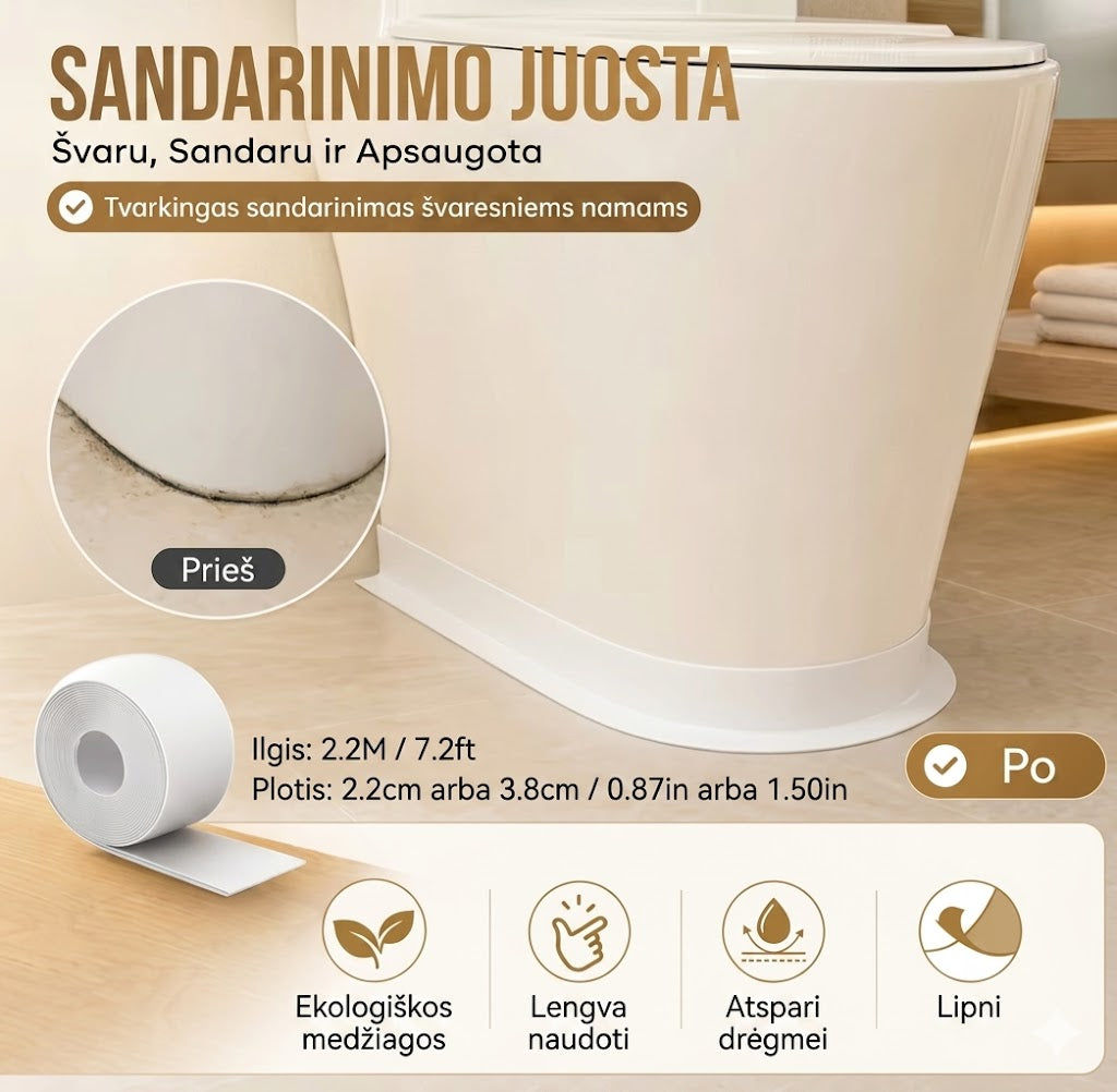 Vandens sulaikymo juosta 2.2M