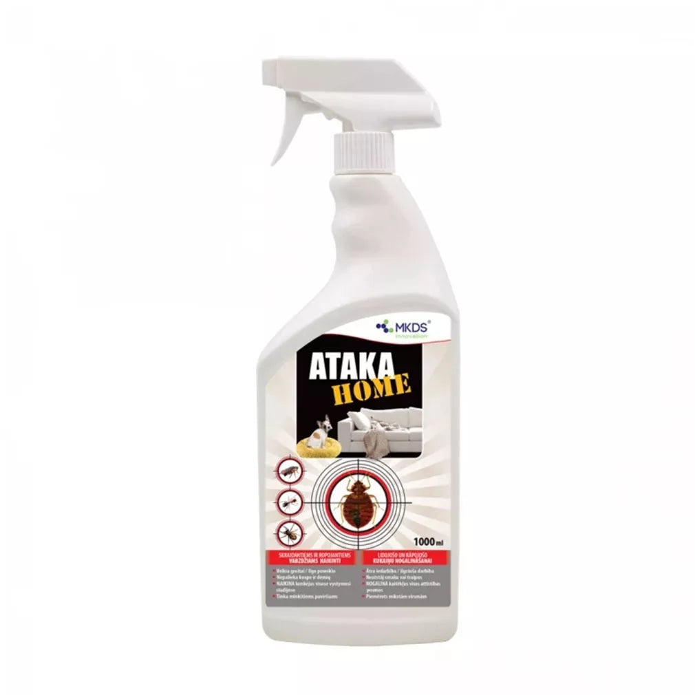 Ataka HOME insekticidas vabzdžių naikinimui kilimuose, čiužiniuose, 1L