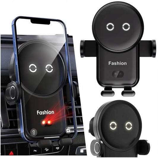 Automobilinis telefono laikiklis su belaidžiu įkrovimu (IQ / Qi)