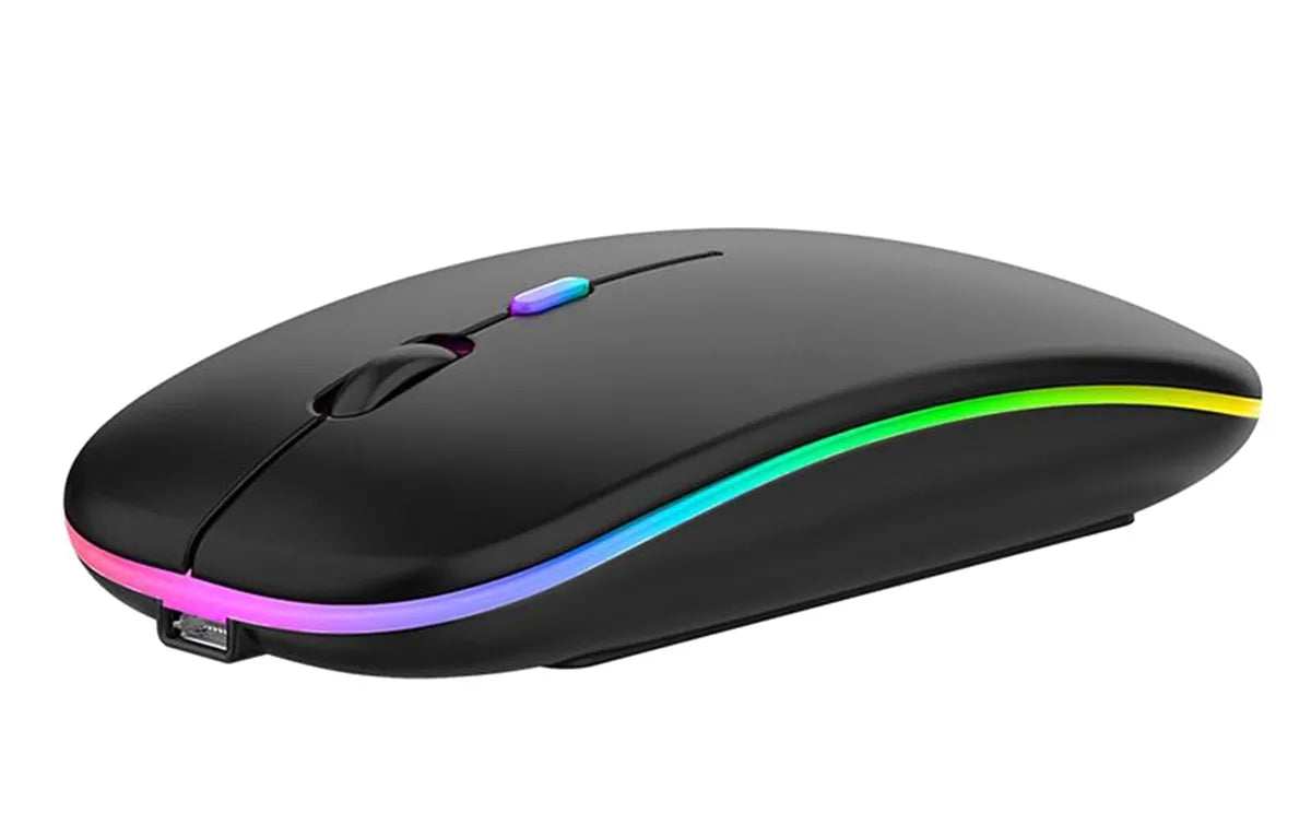 Belaidė pelė su RGB LED apšvietimu.