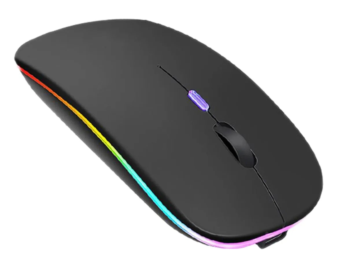 Belaidė pelė su RGB LED apšvietimu.