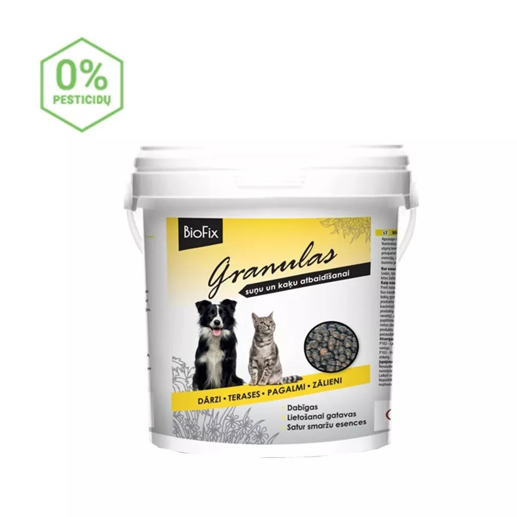 BIOFIX PET STOP granulės nuo kačių ir šunų, 1L