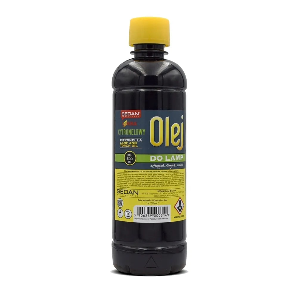 Citrinų kvapo lempų aliejus 500 ml – švarus degimas ir malonus aromatas