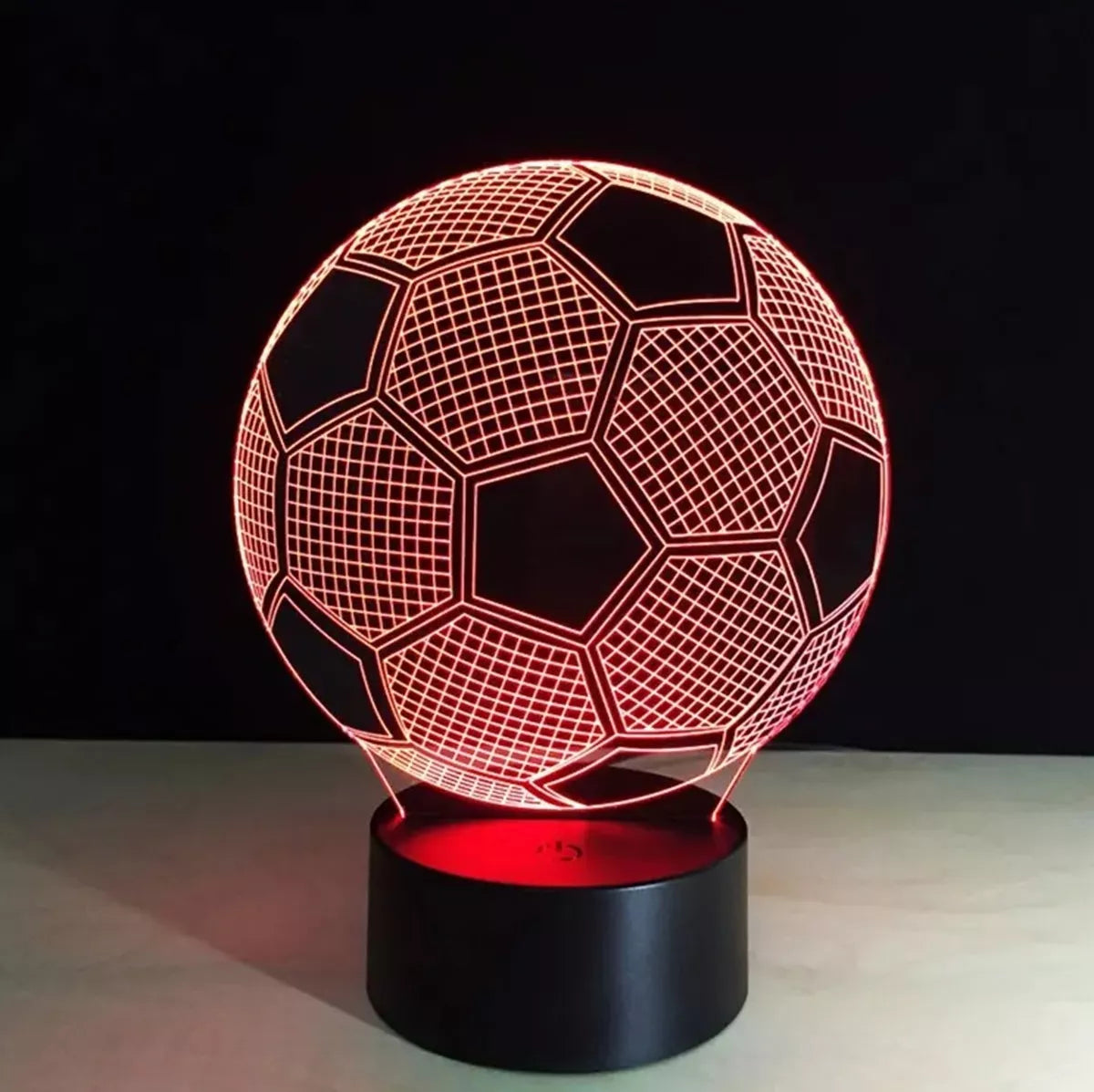Dekoratyvinė LED lempa, futbolo kamuolio formos