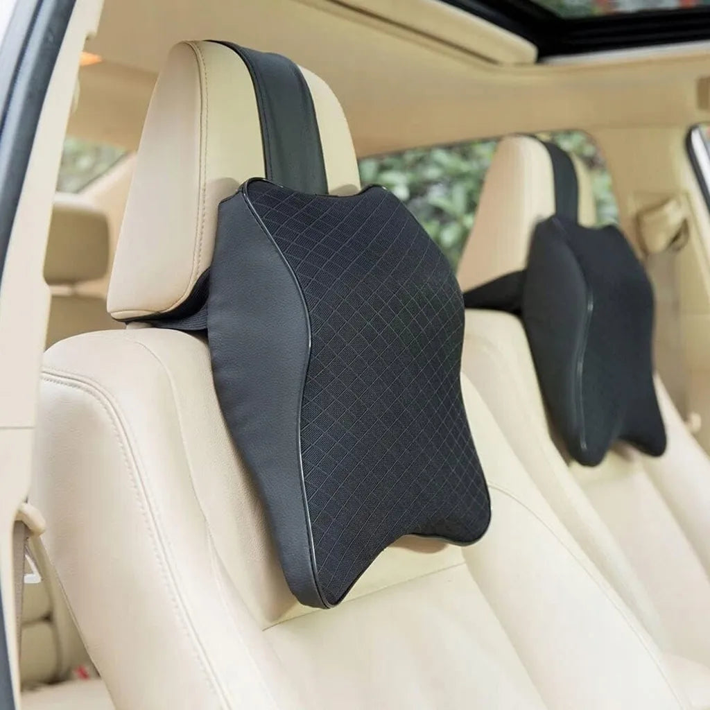 Ergonominių pagalvių rinkinys automobiliui JUODA
