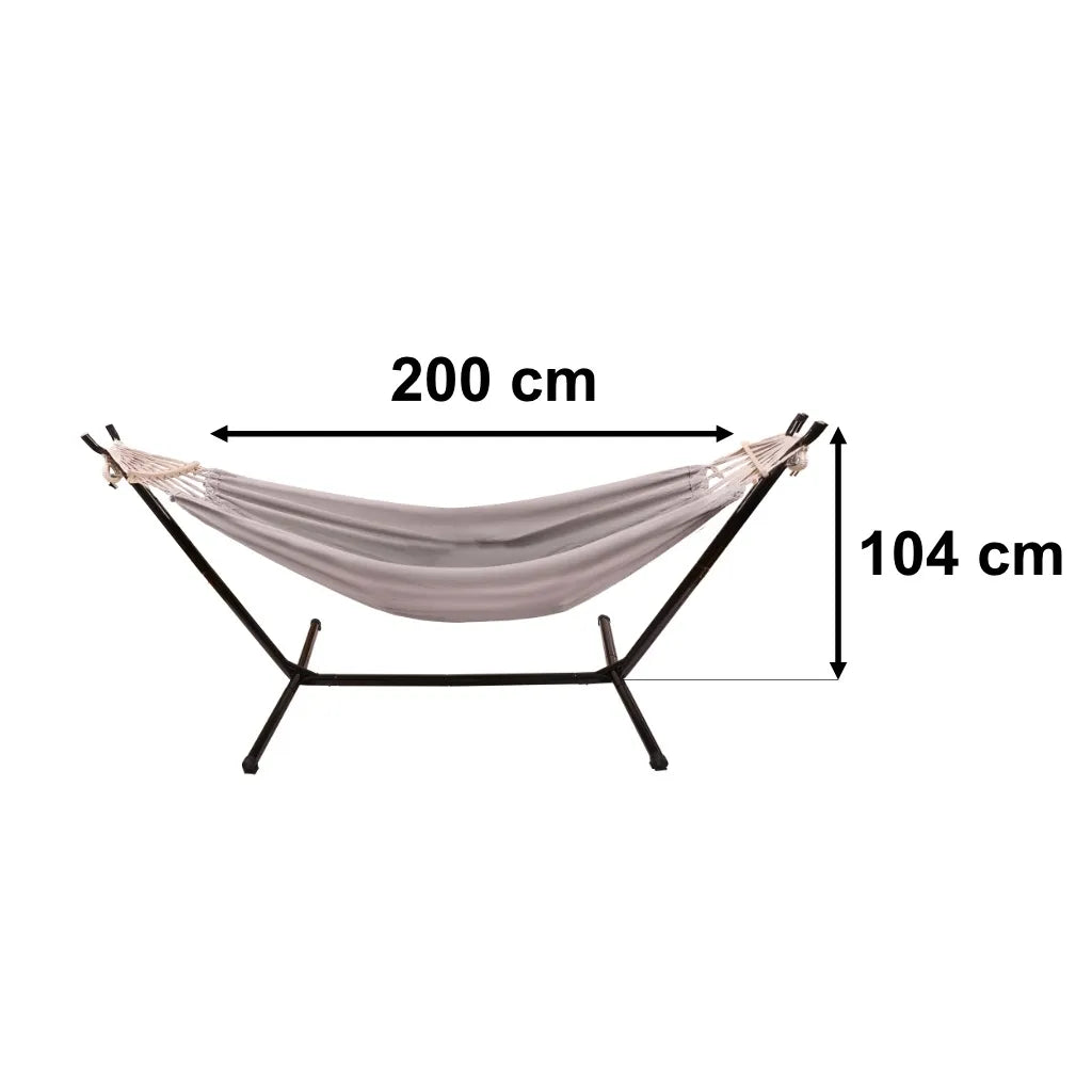 Hamakas su metaliniu rėmu 200 cm