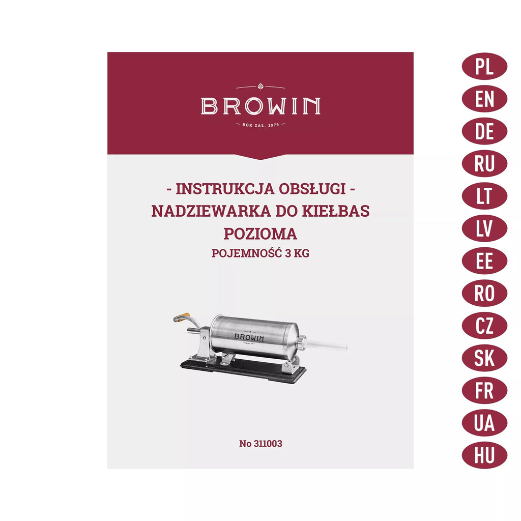 Horizontalus dešrelių kimštuvas 3 kg