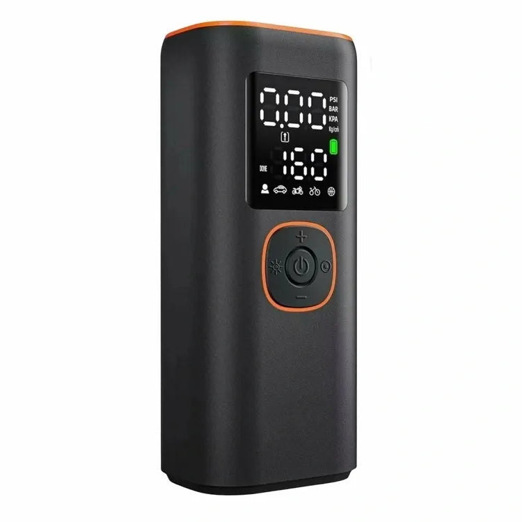 Įkraunamas elektrinis padangų kompresorius su „Power Bank“ funkcija, 160 PSI