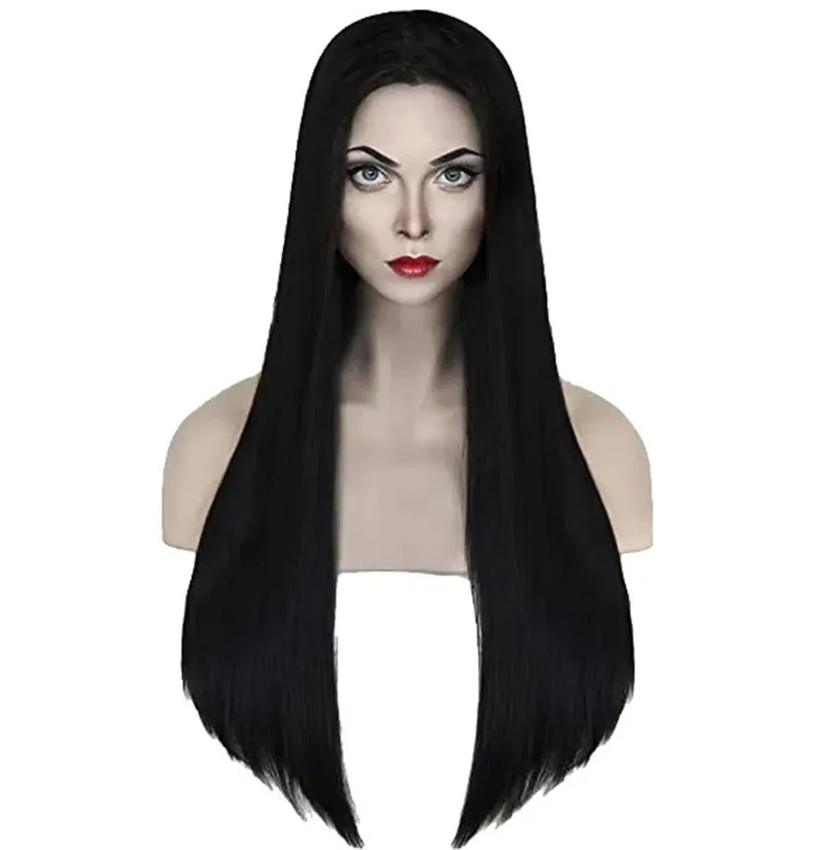 Juodas perukas 80cm