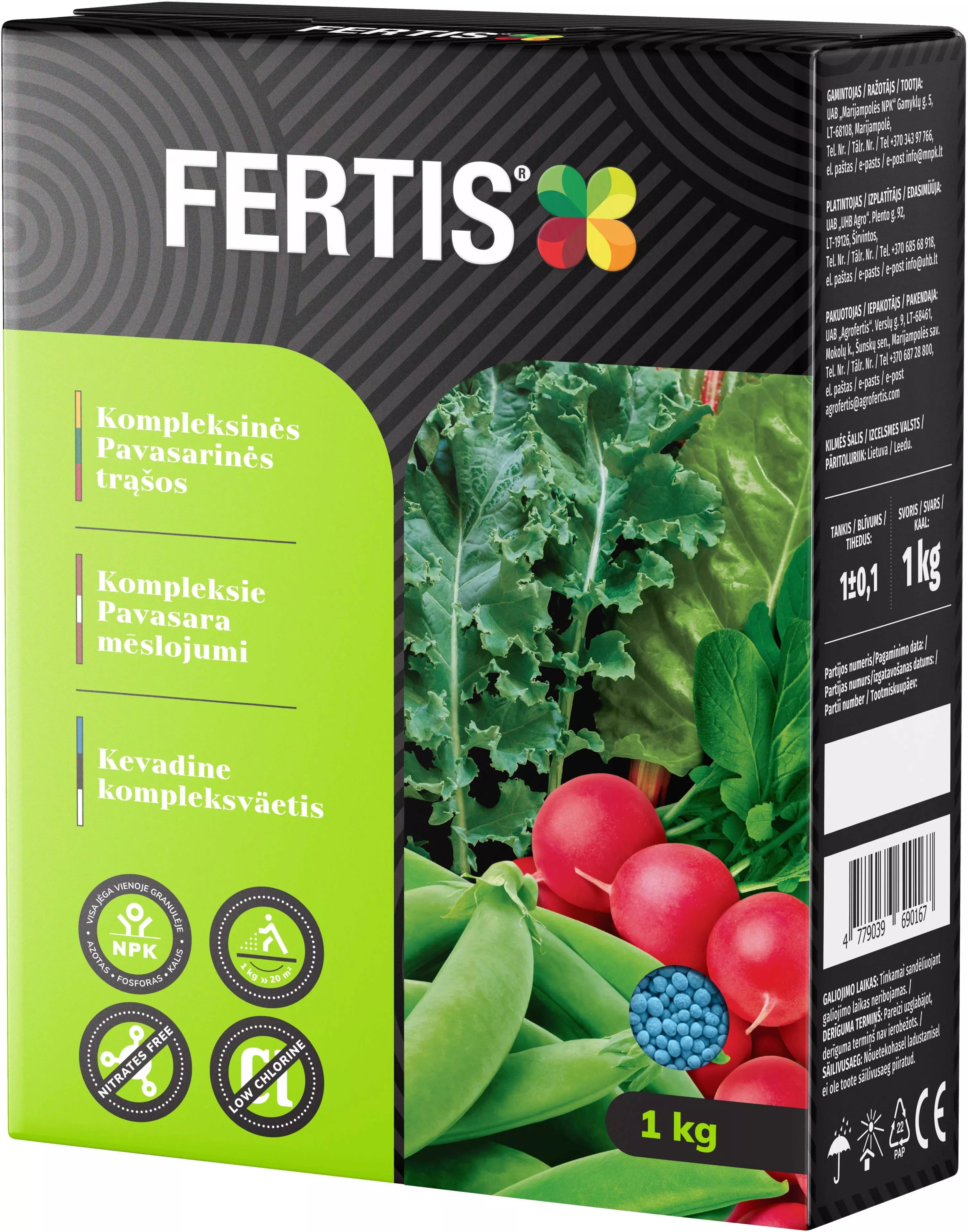 Kompleksinės Pavasarinės trąšos   FERTIS , 1 kg