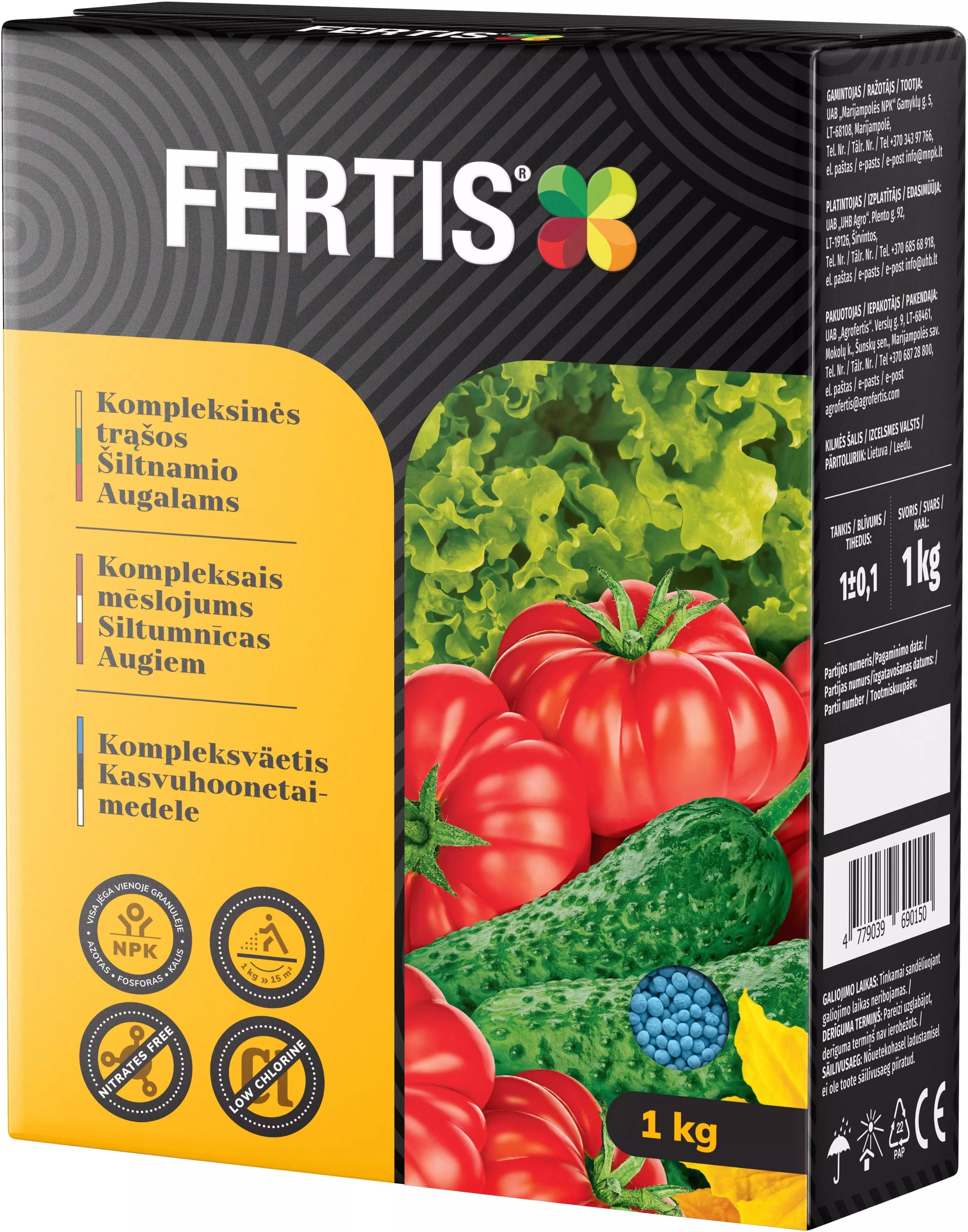Kompleksinės trąšos Šiltnamio augalams FERTIS, 1kg