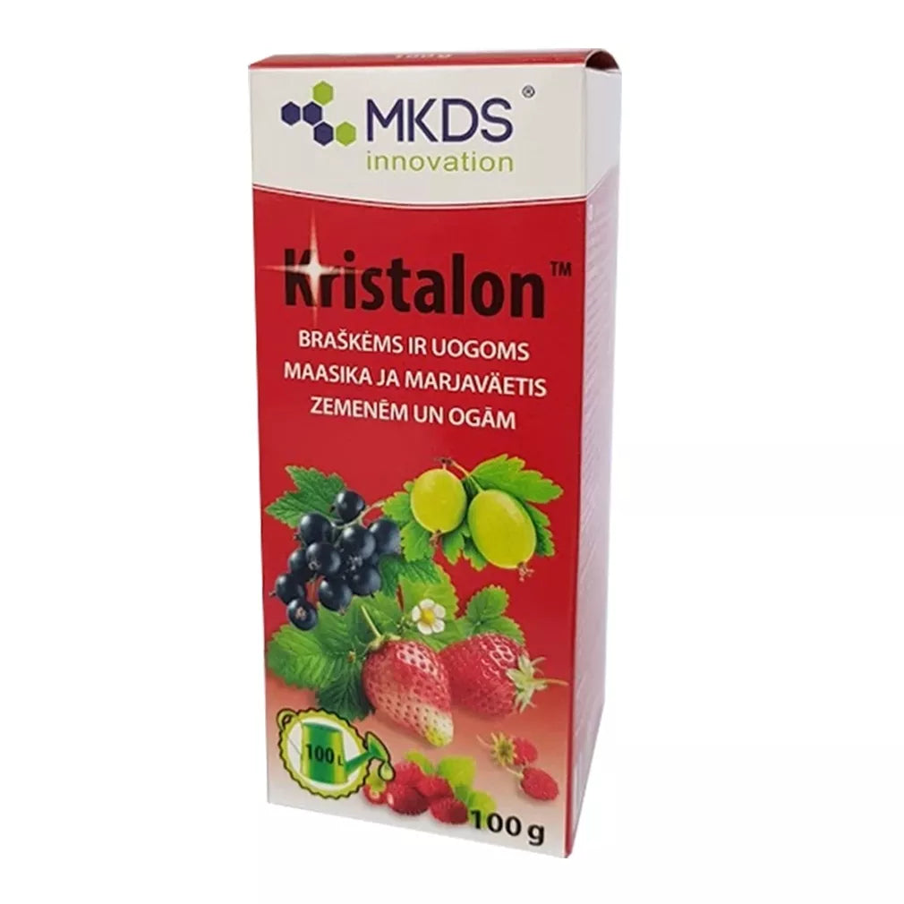 Kristalon raudonas, trąšos braškėms ir uoginiams augalams, 100 g