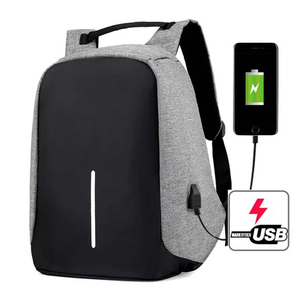 Kuprinė Su USB Lizdu - Violetinė