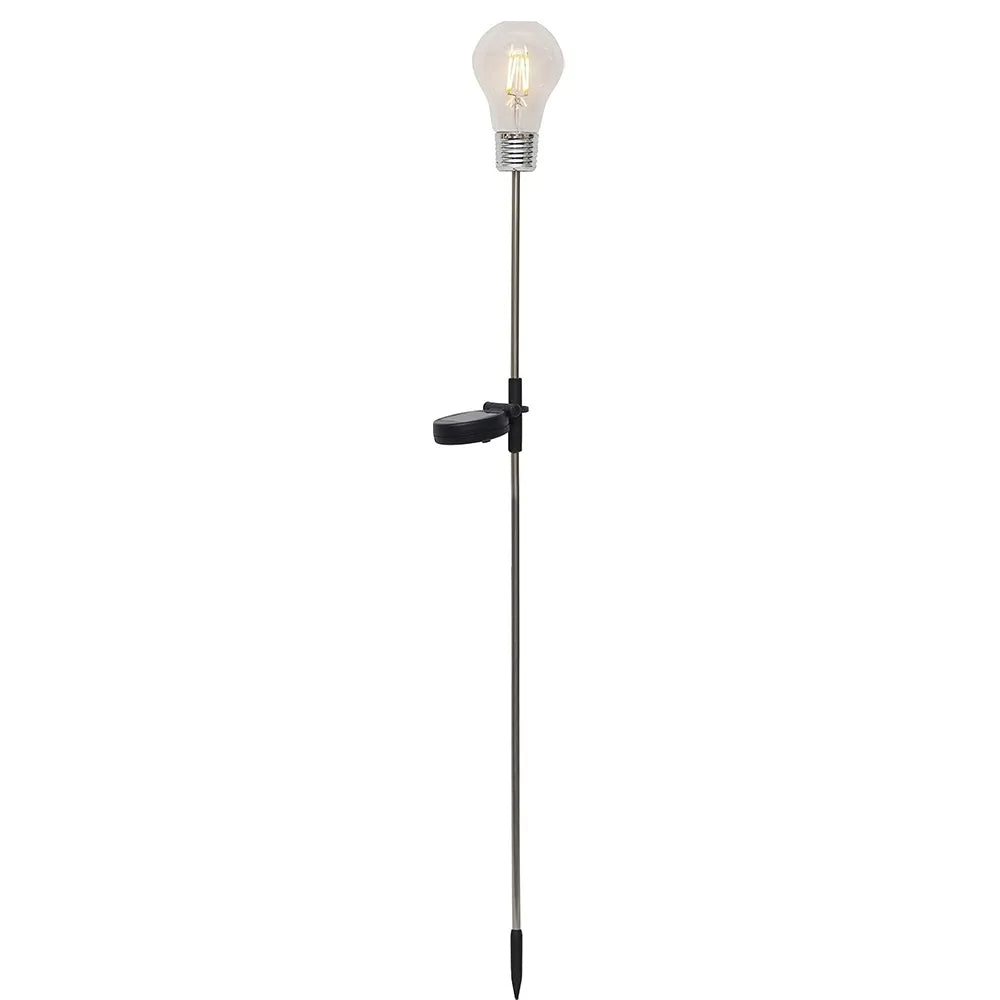 lauko LED lemputė „Edison“ su saulės baterija (80 cm, vintage stilius)