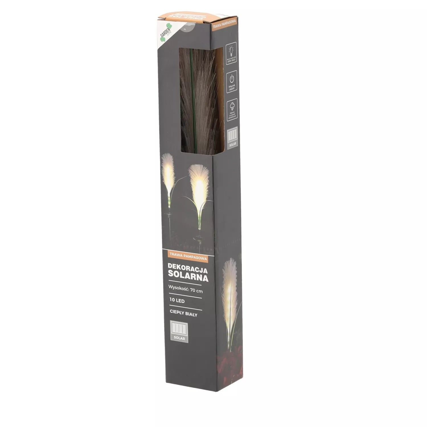 LED dekoracija „Pampinė žolė“, 70 cm