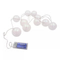 LED girlianda „Baltos burbuliukų lemputės“ (10 vnt.)