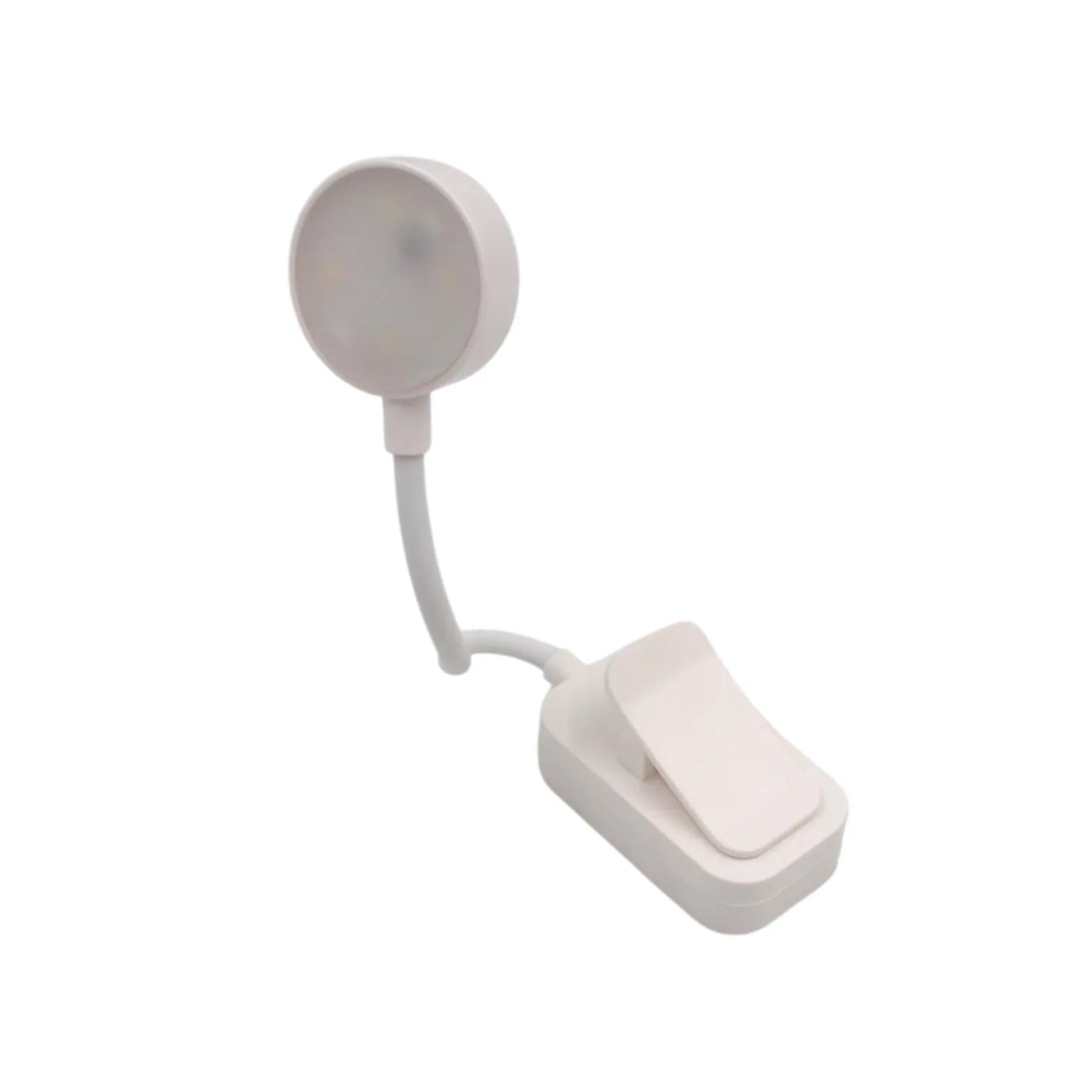 LED prisegamas skaitymo šviestuvas su spaustuku
