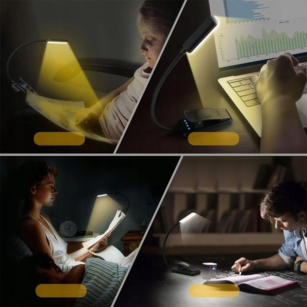 LED skaitymo lempa su spaustuku – patogiam skaitymui bet kur