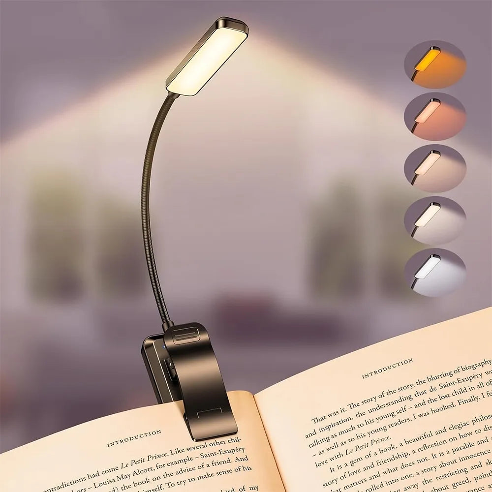 LED skaitymo lempa su spaustuku – patogiam skaitymui bet kur
