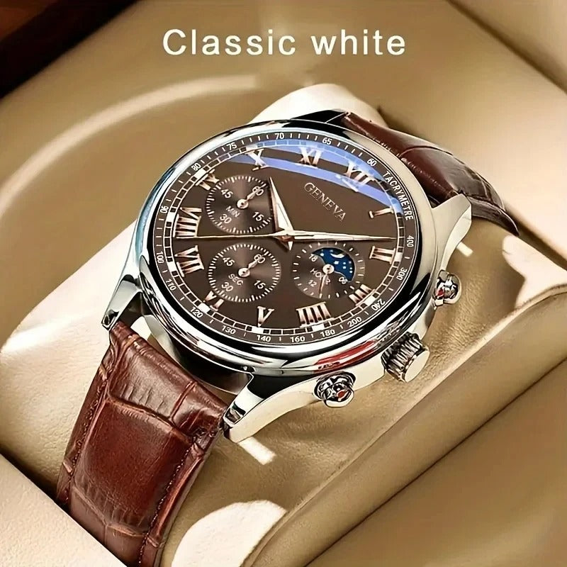 Klasikinis vyriškas laikrodis De Javu – elegancija su prabangos charakteriu