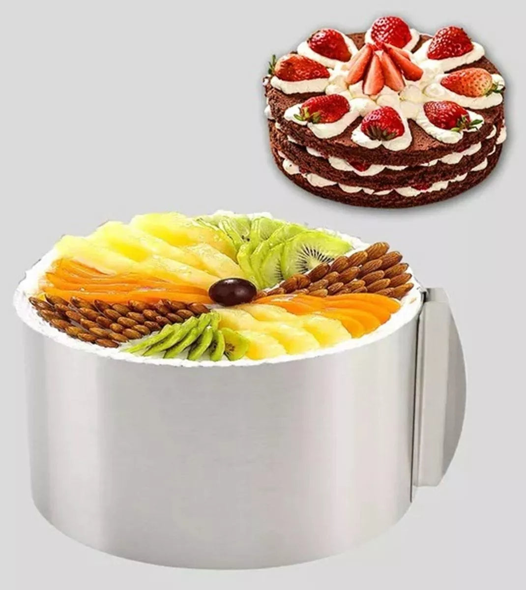 Metalinė torto formavimo juosta – 16–30 cm