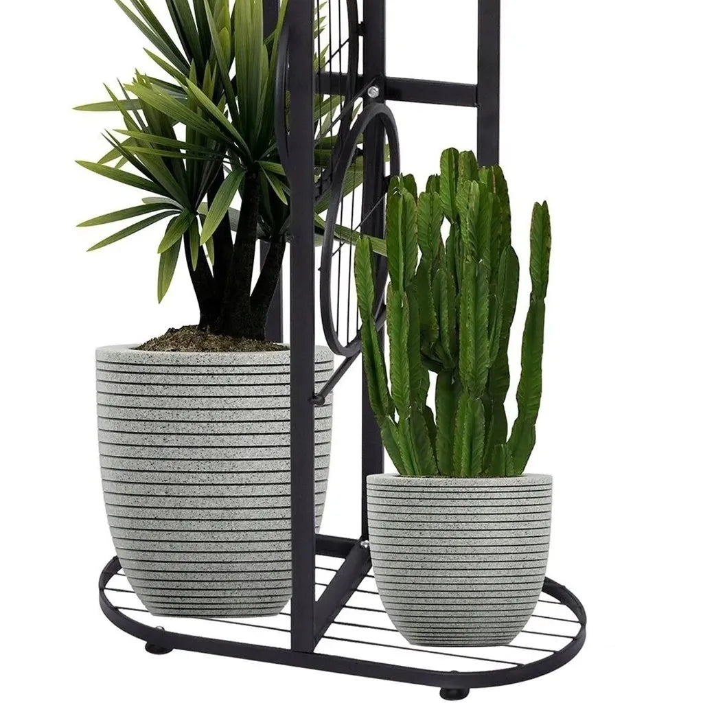 Metalinis augalų stovas 4 vazonams, 81,5 cm