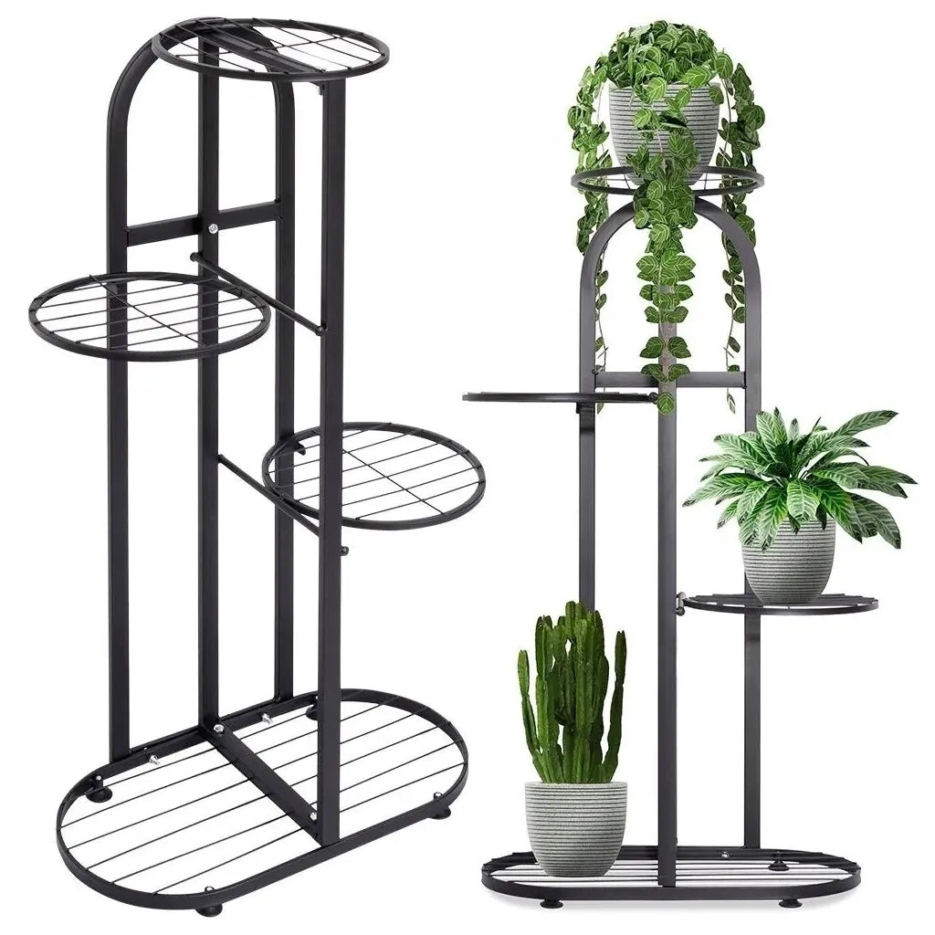 Metalinis augalų stovas 4 vazonams, 81,5 cm
