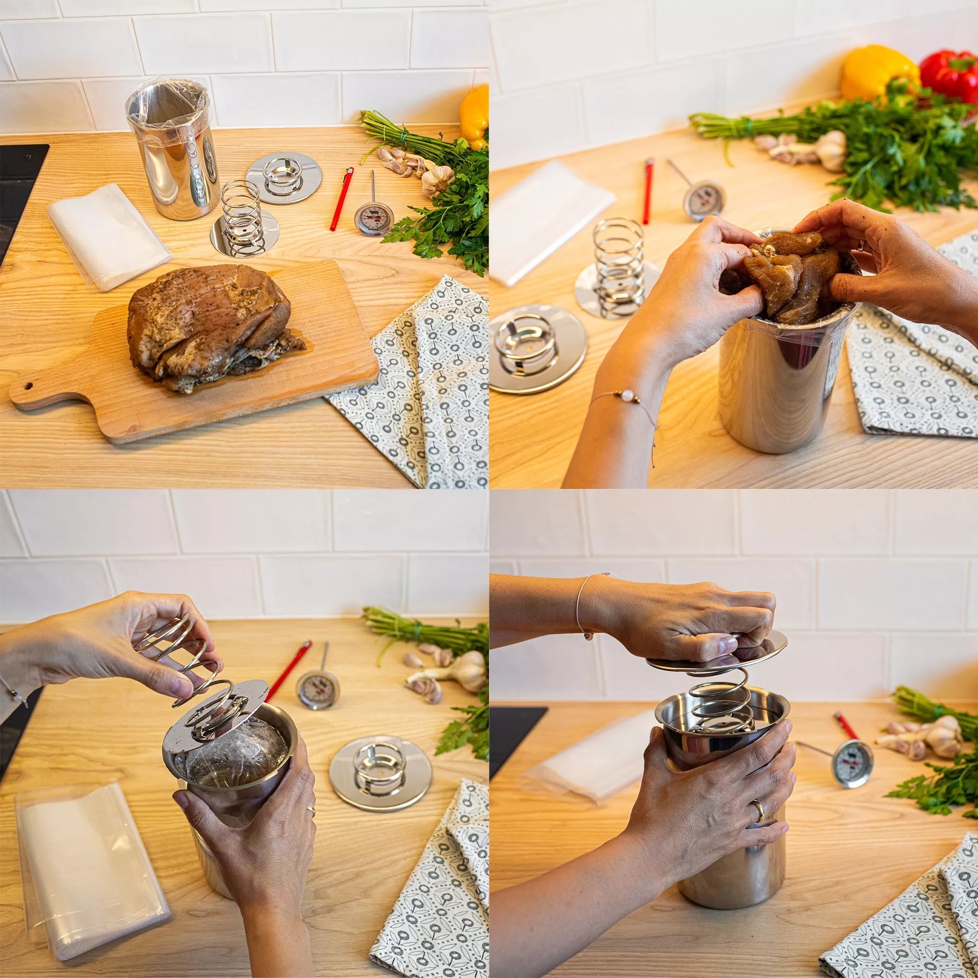 Nerūdijančio plieno kumpio viryklė iki 1,5 kg