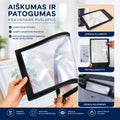 Padidinimo stiklas A4 formato