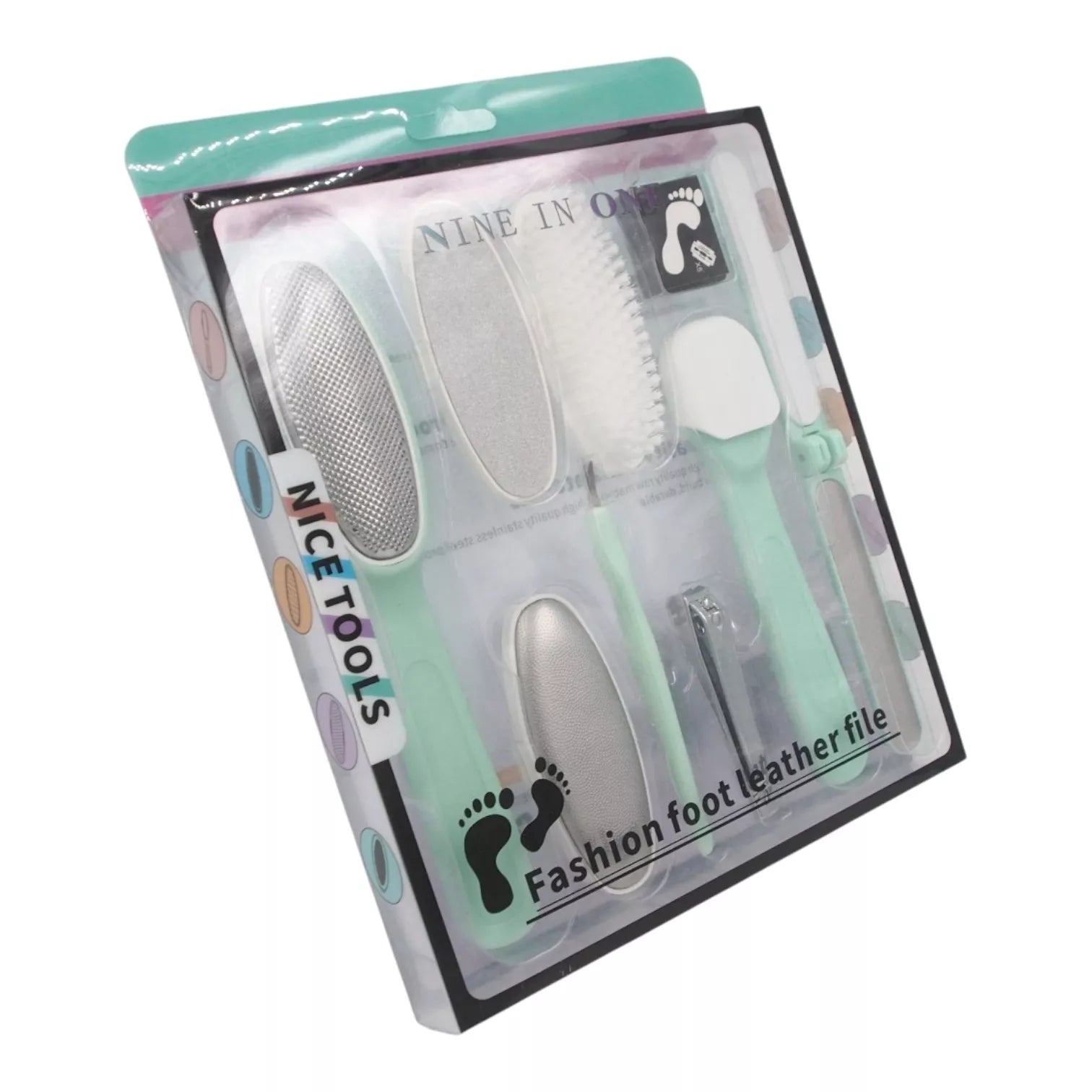 Pėdų priežiūros rinkinys 9in1