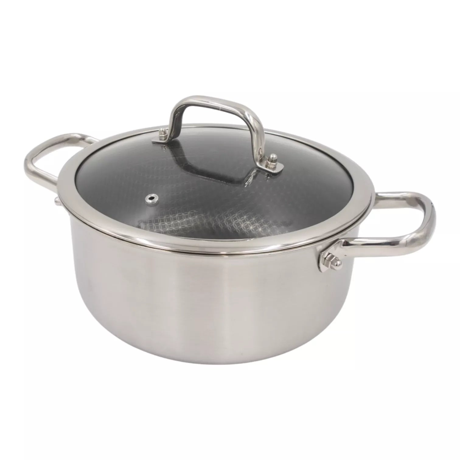Puodas su dangčiu OSFÉ Tri-Ply, 24 cm, 5 l