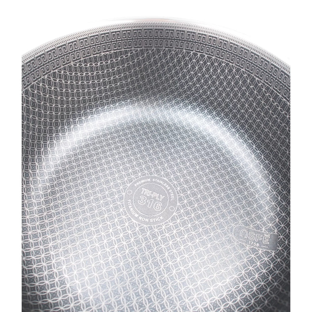 Puodas su dangčiu OSFÉ Tri-Ply, 24 cm, 5 l