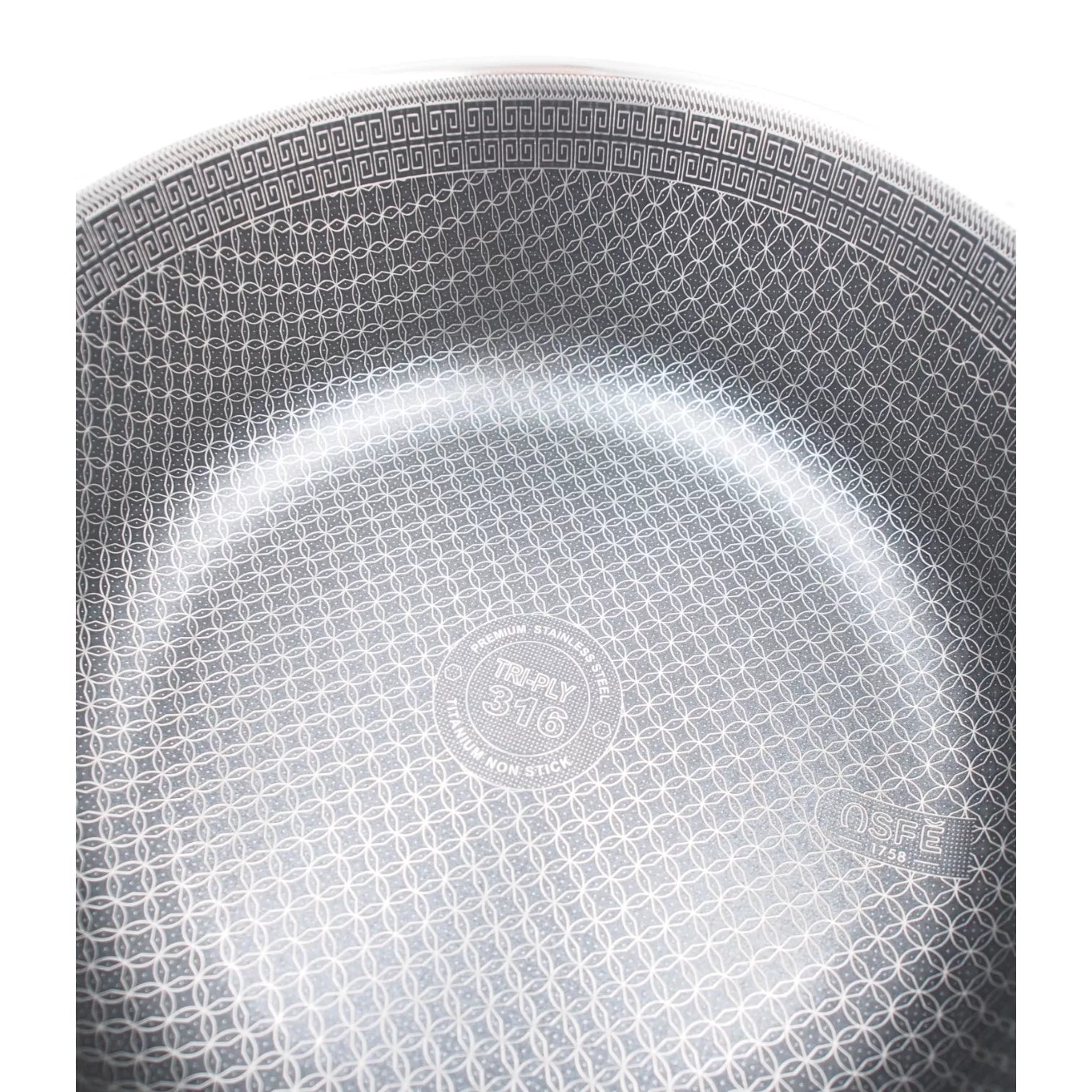 Puodas su dangčiu OSFÉ Tri-Ply, 24 cm, 5 l