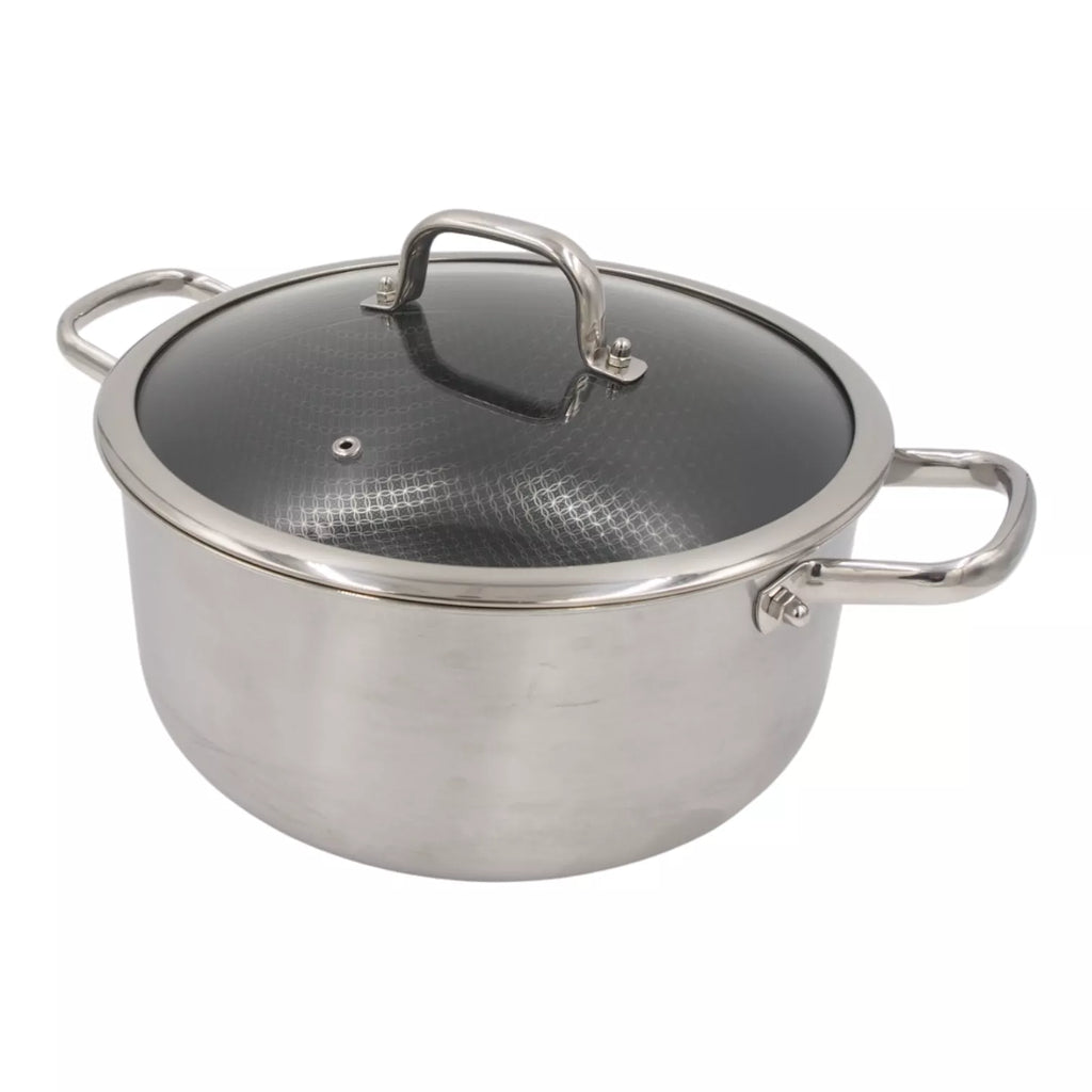 Puodas su dangčiu OSFÉ Tri-Ply, 26 cm, 7 l
