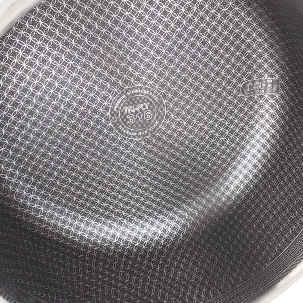 Puodas su dangčiu OSFÉ Tri-Ply, 26 cm, 7 l
