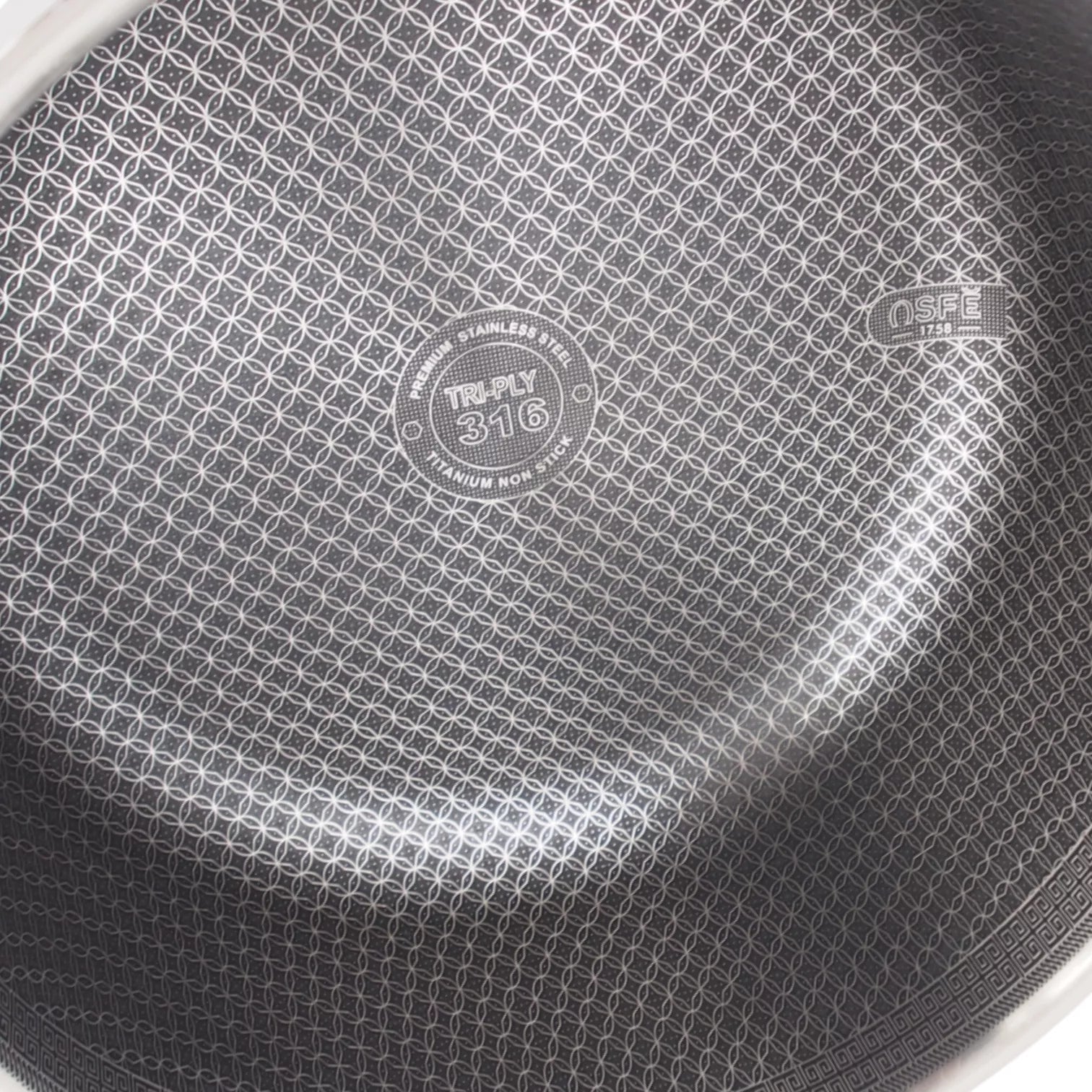 Puodas su dangčiu OSFÉ Tri-Ply, 26 cm, 7 l