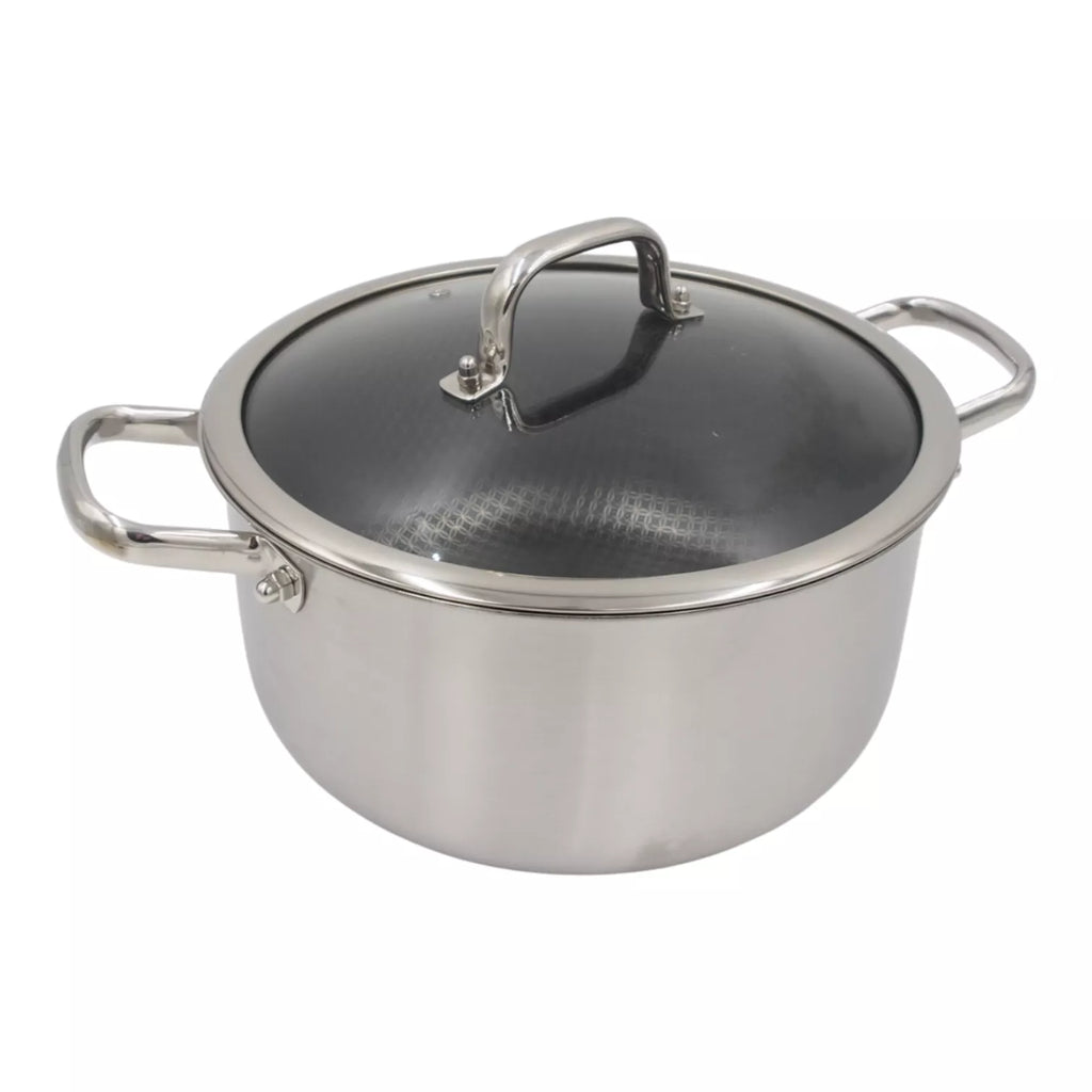 Puodas su dangčiu OSFÉ Tri-Ply, 28 cm, 8 l