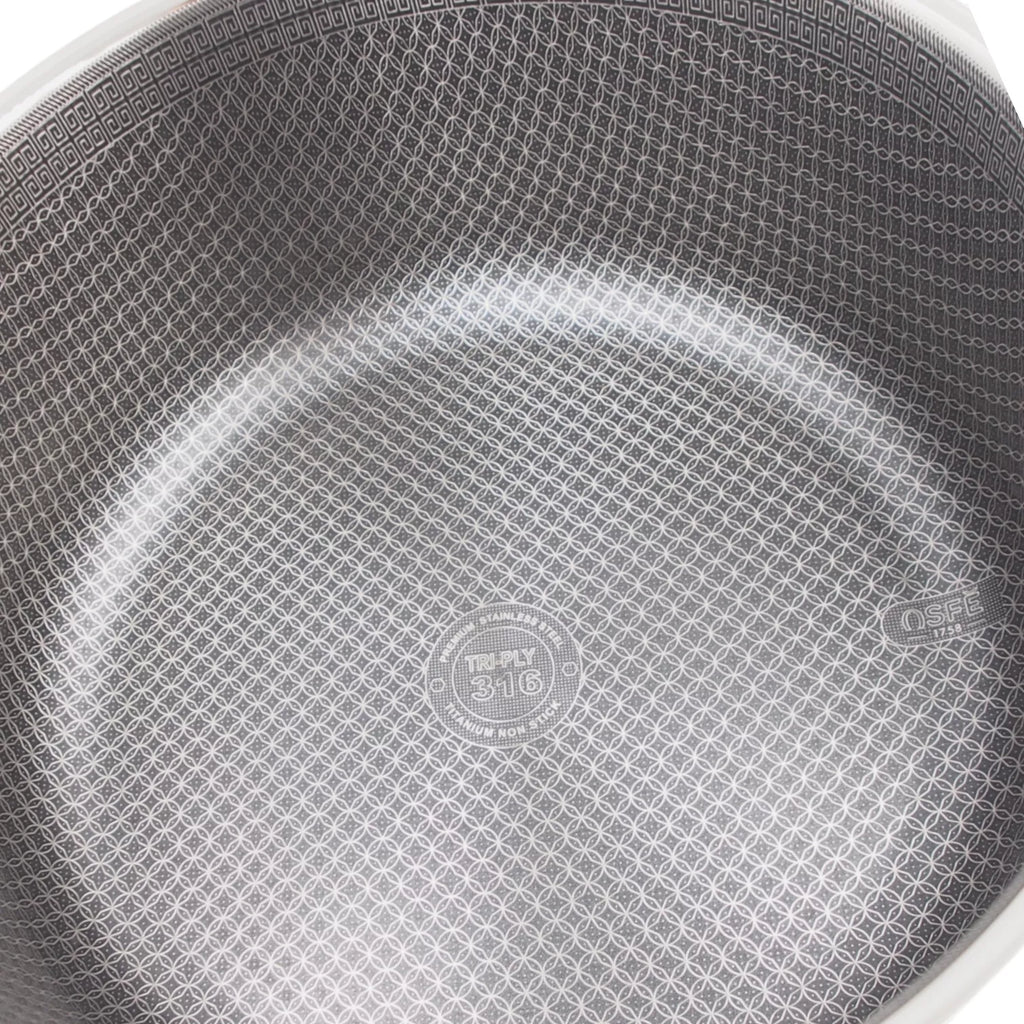 Puodas su dangčiu OSFÉ Tri-Ply, 32 cm, 12 l