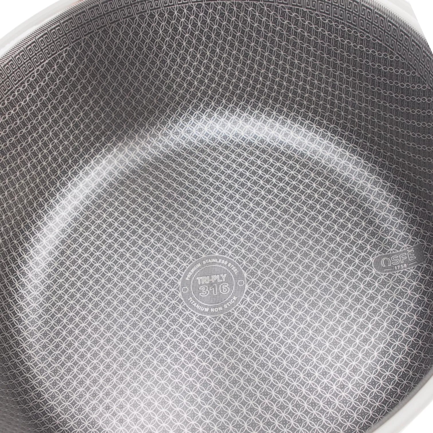 Puodas su dangčiu OSFÉ Tri-Ply, 32 cm, 12 l
