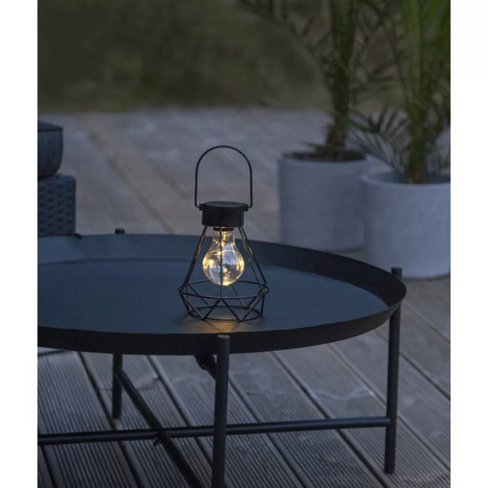 Saulės energija įkraunama LED lempa „Edison“