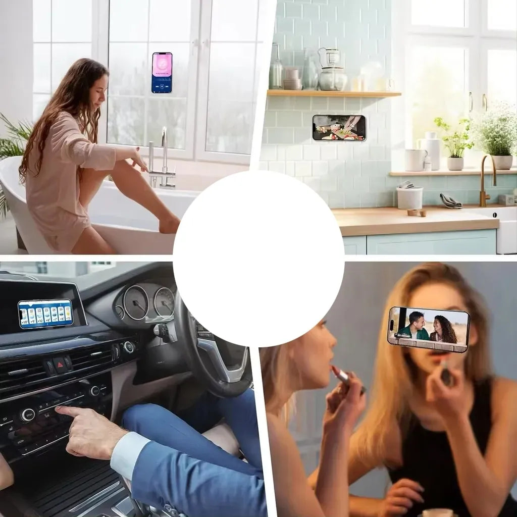 Silikoninė lipni plokštelė telefonui ROŽINĖ